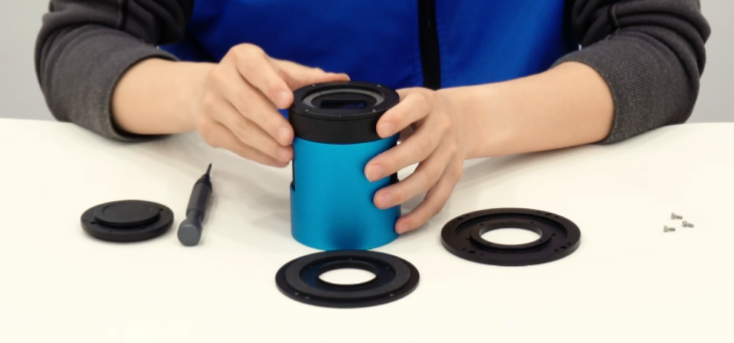 ATR相机OAG偏轴导星器组装教程-步骤六图 - 组装教程 | ATR系列深空相机搭配靶面调节环连接滤镜抽屉、OAG偏轴导星器