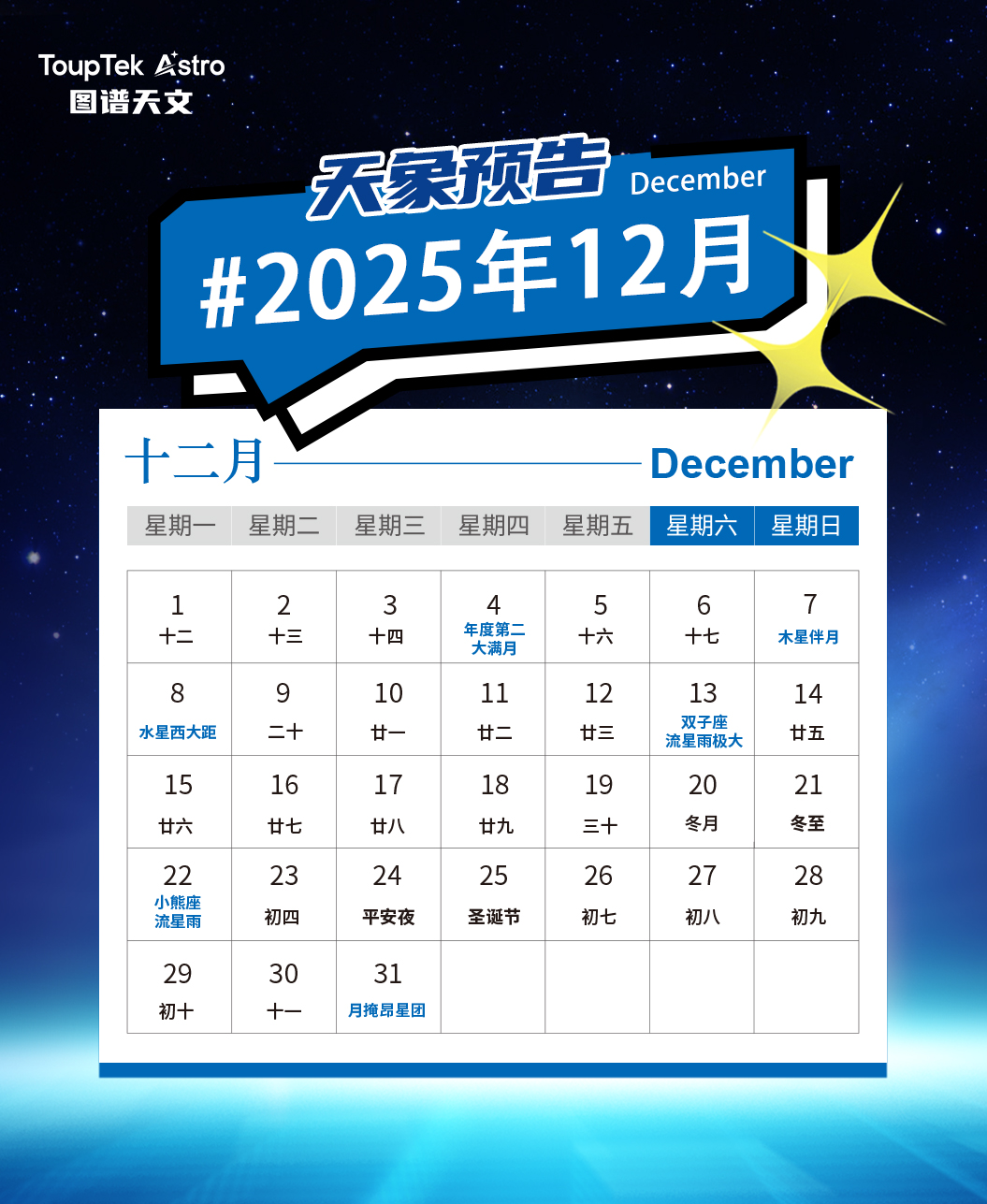 2025年12月天象指南首图