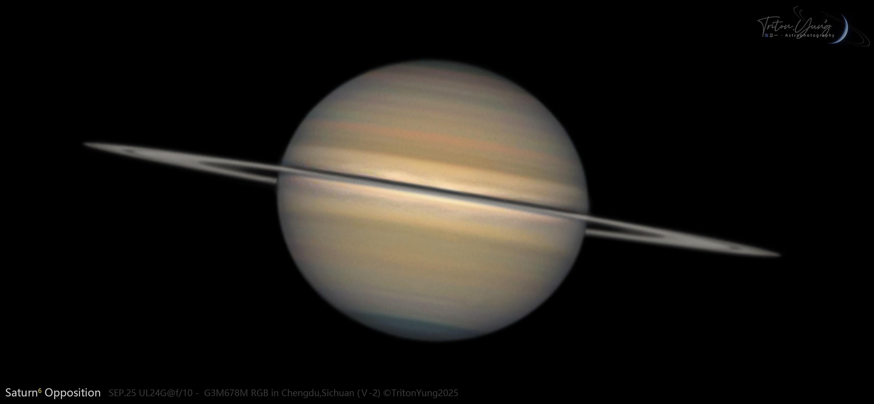 土星摄影作品 - LRGB合成