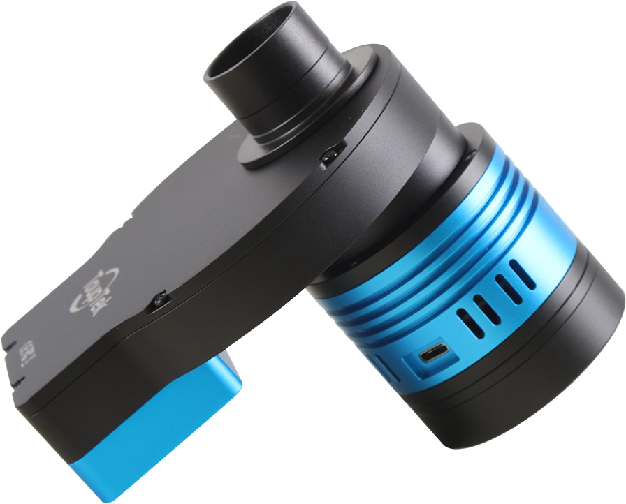 AE676M 替换顶环后通过转接环连接 AFW-mini 滤镜轮